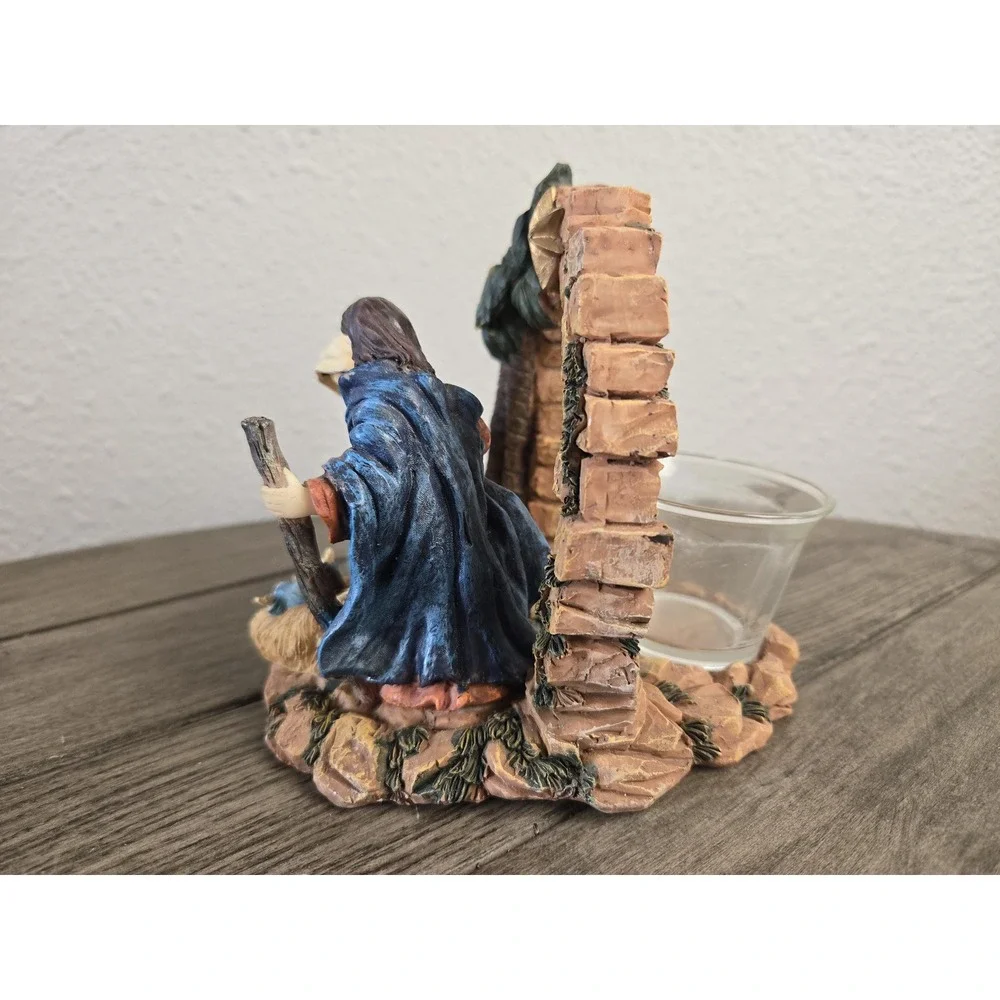 Nativity Holy Family Joseph Mary Baby Jesus Votive Candle Holder Christmas
